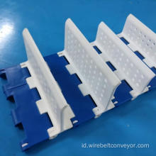 Sabuk Konveyor Modular Plastik Unggas Dengan Rol